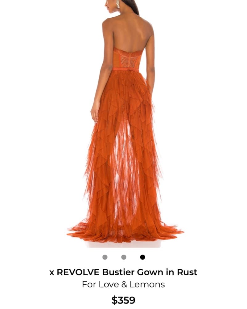 For Love And Lemons Rust Dress - Image 2