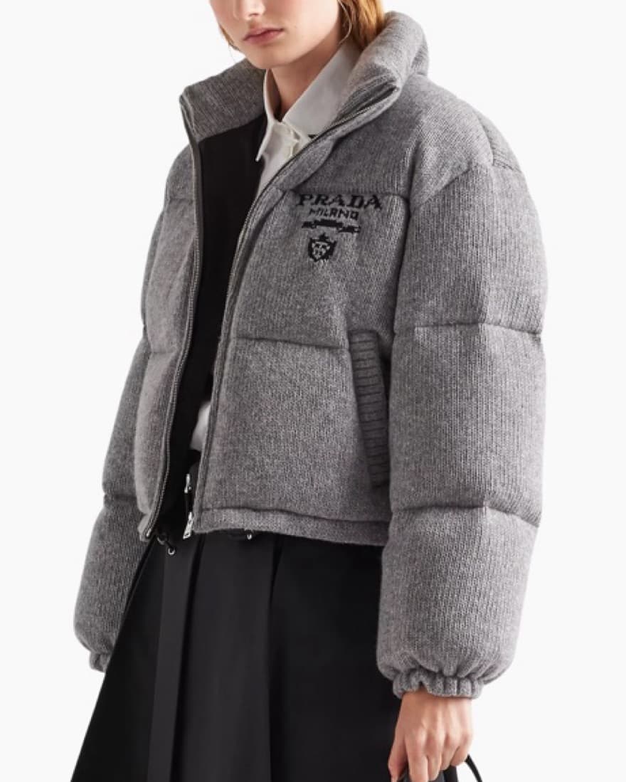 Prada Milano Wool Puffer Jacket - Image 2