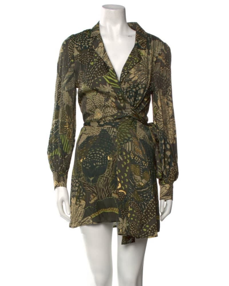 Farm Rio Wrap Mini Dress - Image 2