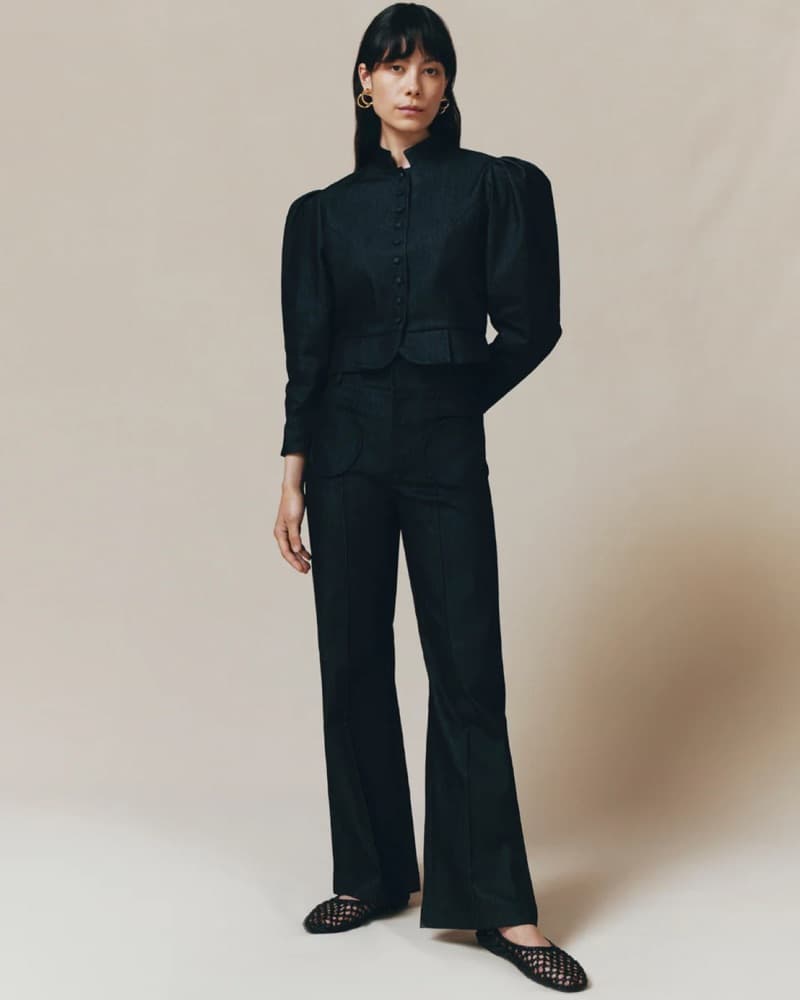 Destree Amoako Denim Peplum Jacket - Image 3