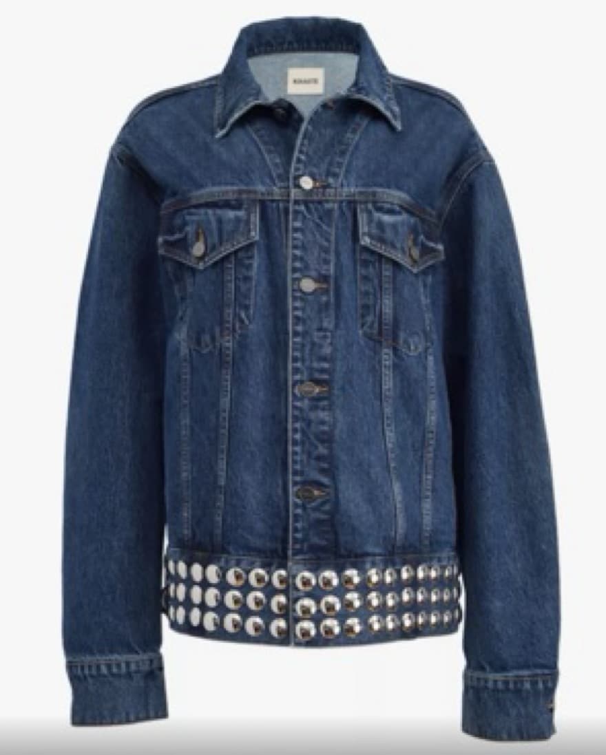Khaite Grizzo Studded Jean Jacket - Image 3