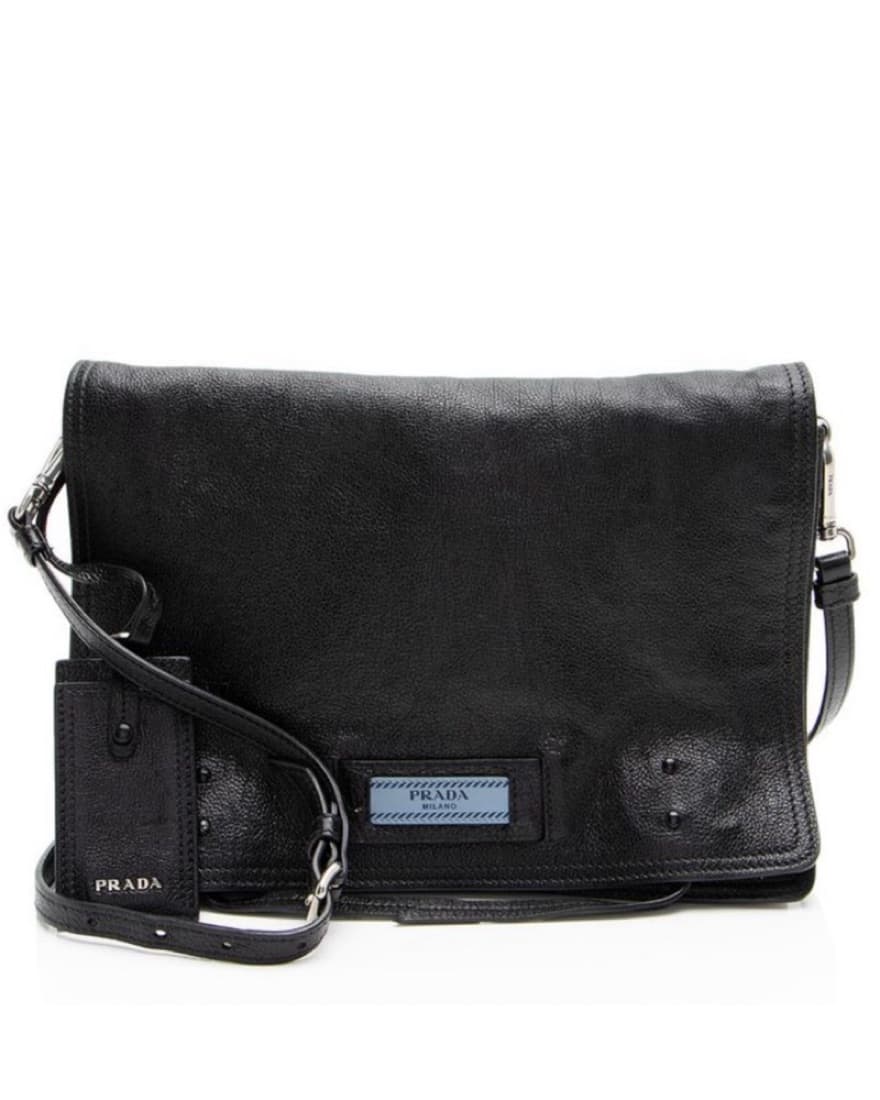 Prada Black Leather Etiquette Bag - Image 1