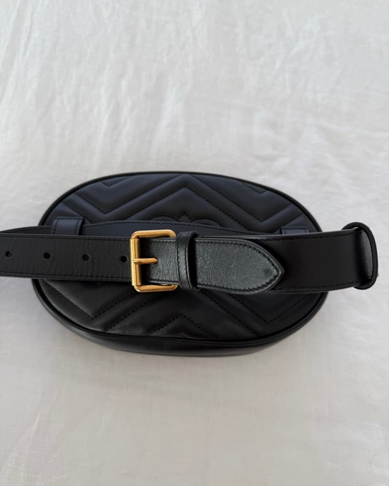 Gucci Metelasse Marmont Belt Bag Black - Image 4