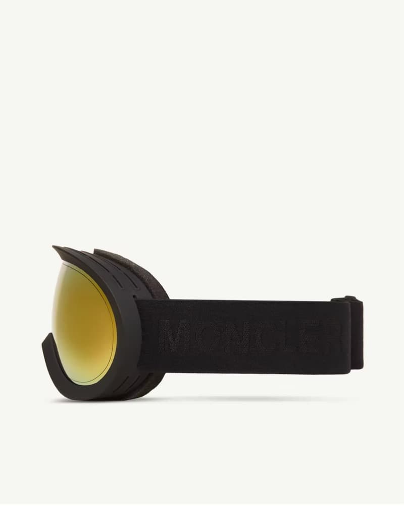 $400 Moncler Black Shield Ski Goggles - Image 3