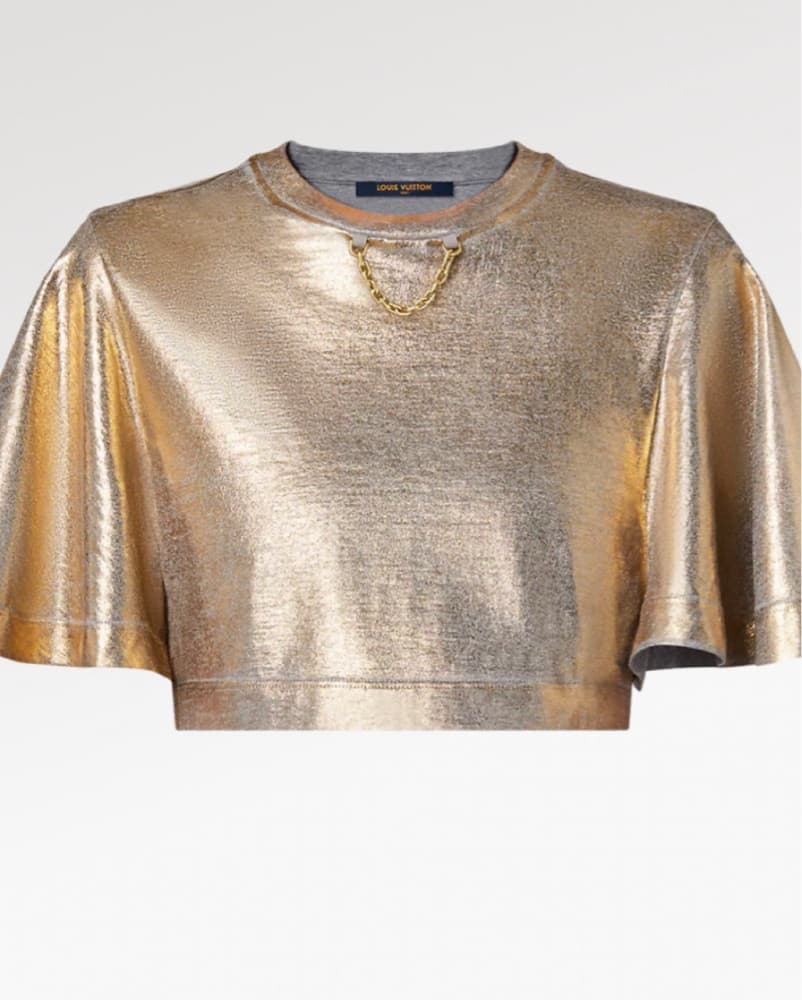 Louis Vuitton Metallic Wash Crop Top - Image 4