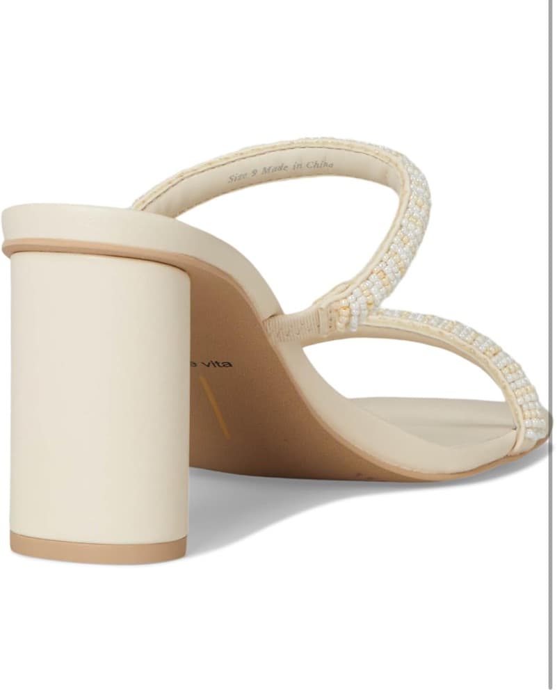 Dolce Vita White Beaded Nolah Sandals - Image 5