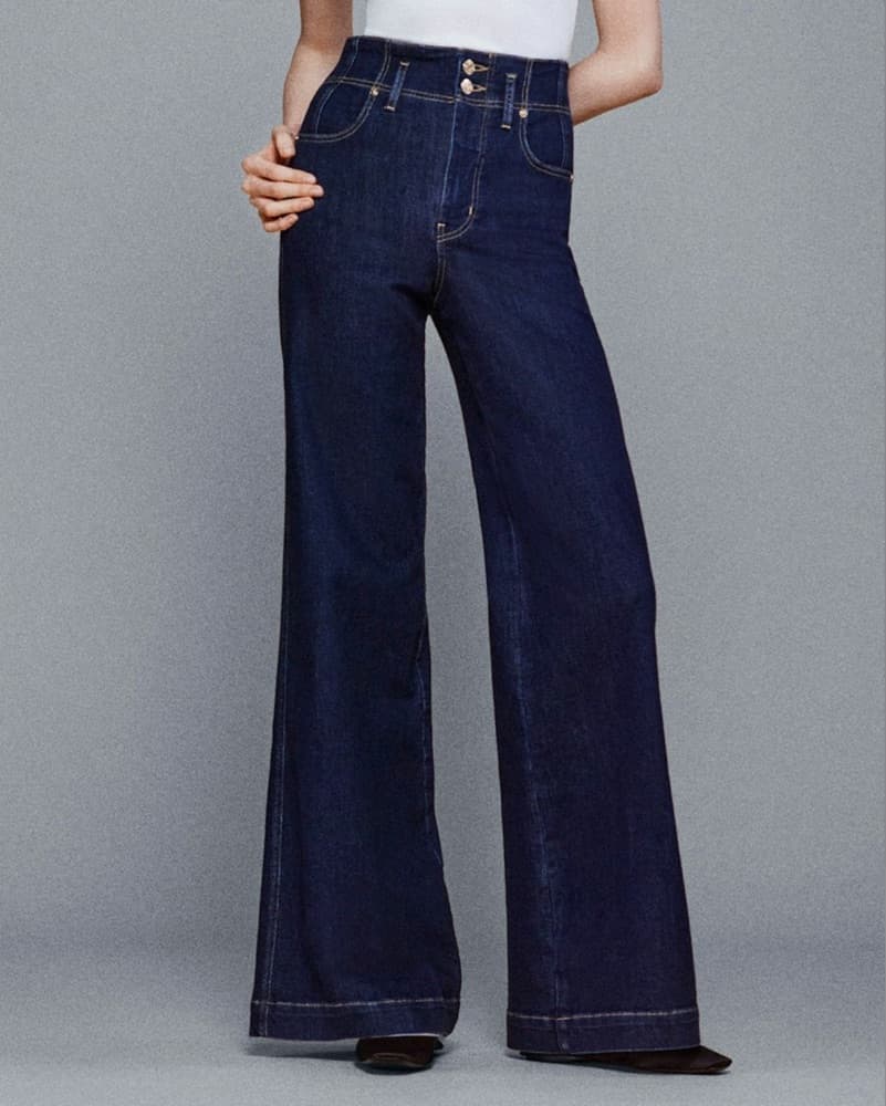 Frame Seamed Wide Trouser - Image 1
