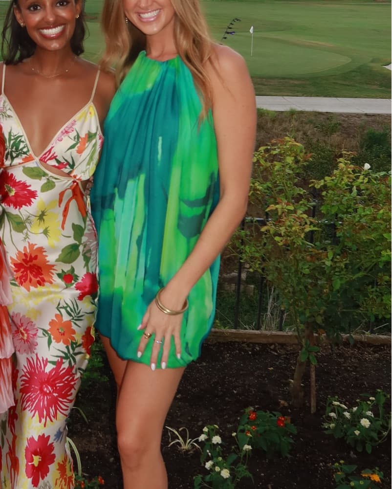 BCBG Maxazria Watercolor Silk Dress - Image 1