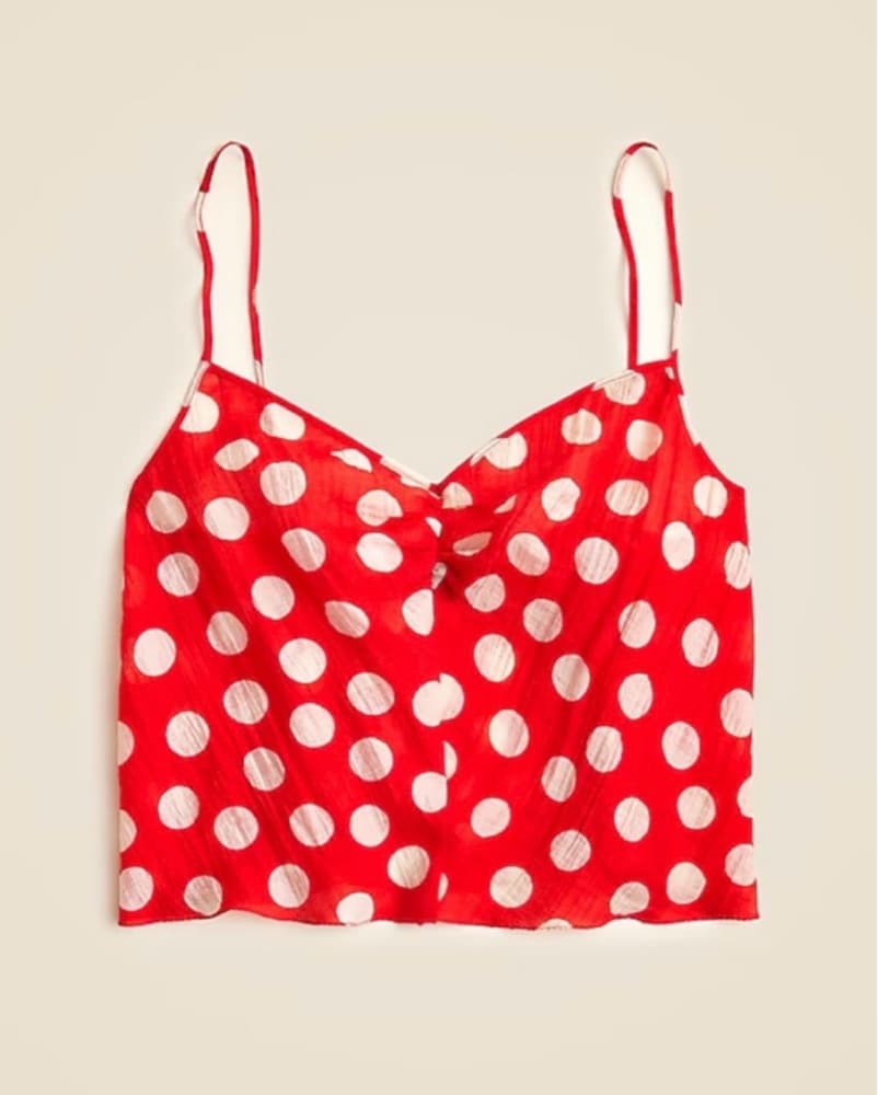 J.Crew Polka Dot Top And Midi Skirt Set  - Image 4