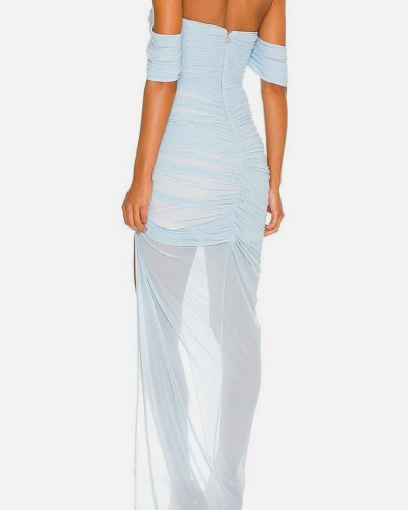 Nookie Baby Blue Mesh Dress - Image 2