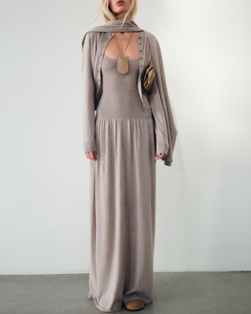Helsa Knit Maxi Dress - Image 1