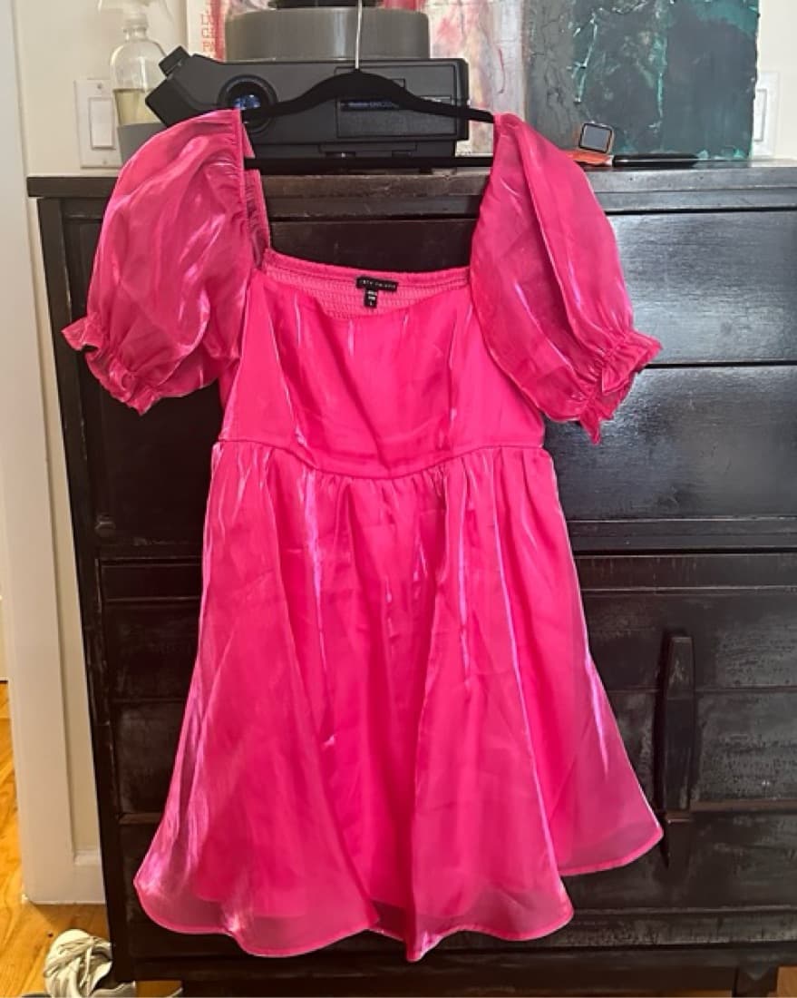 Cute Hot Pink Dress  - Image 3