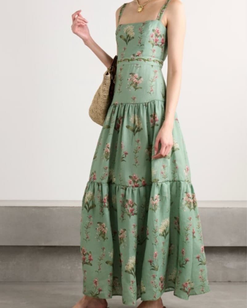 Agua Bendita Green Dress - Image 5
