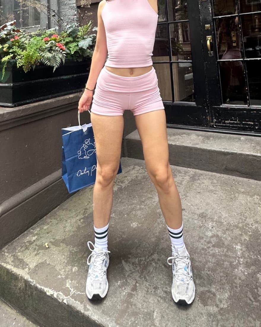 Oh Polly SETRibbed Light Pink Turtleneck - Image 2