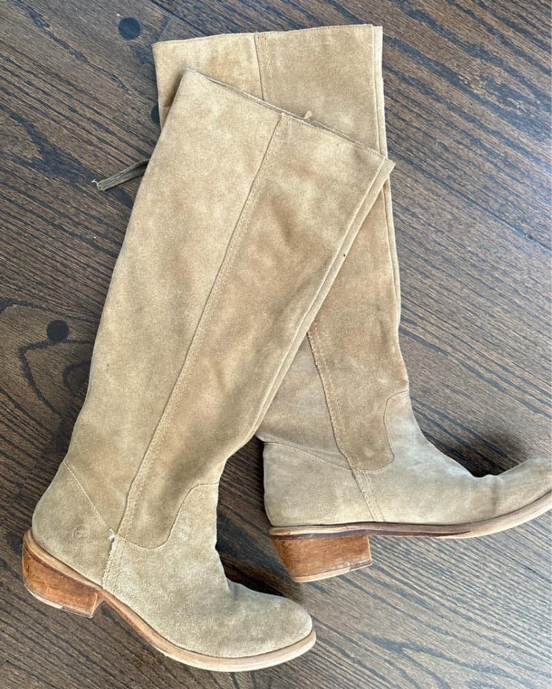Slouchy Suede Boots  - Image 3