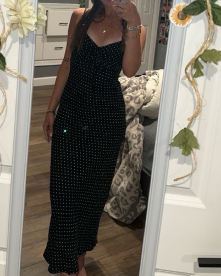 Chic Polka Dot Maxi Dress - Image 1