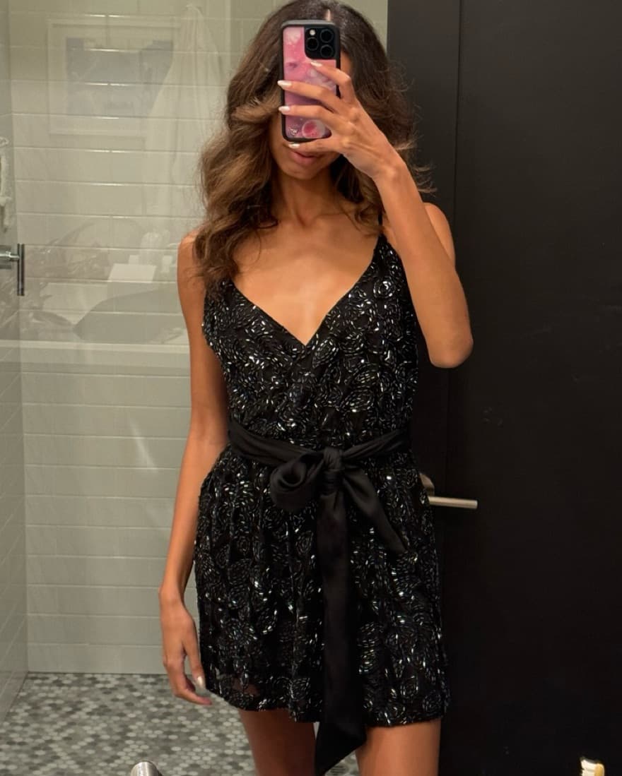 Vintage Halston Heritage Beaded Dress - Image 1