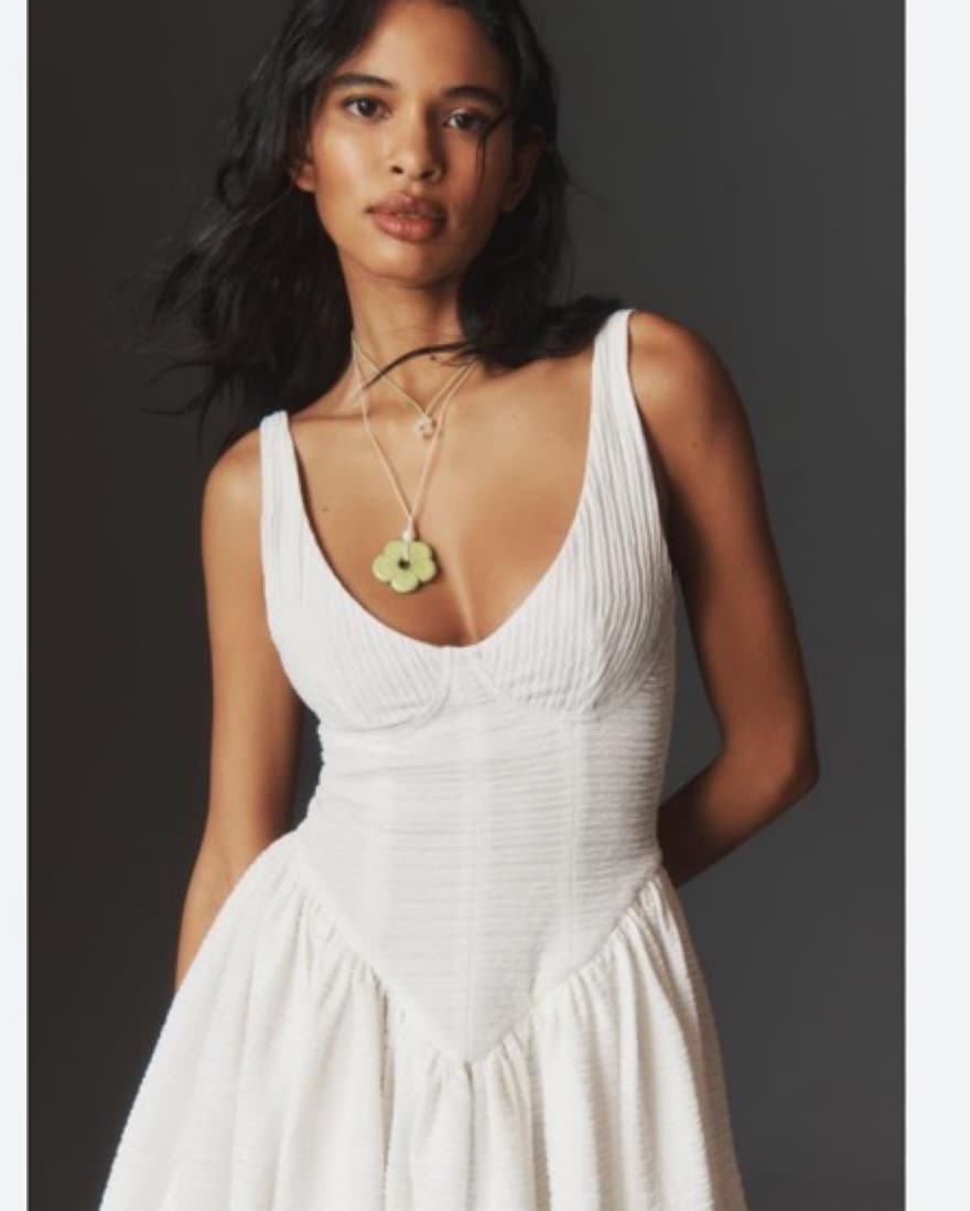 Delfi Collective White Mini Dress - Image 2