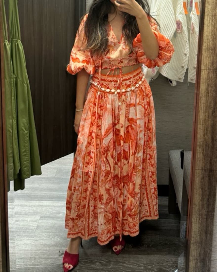 Zimmermann Linen Matching Skirt Set - Image 3