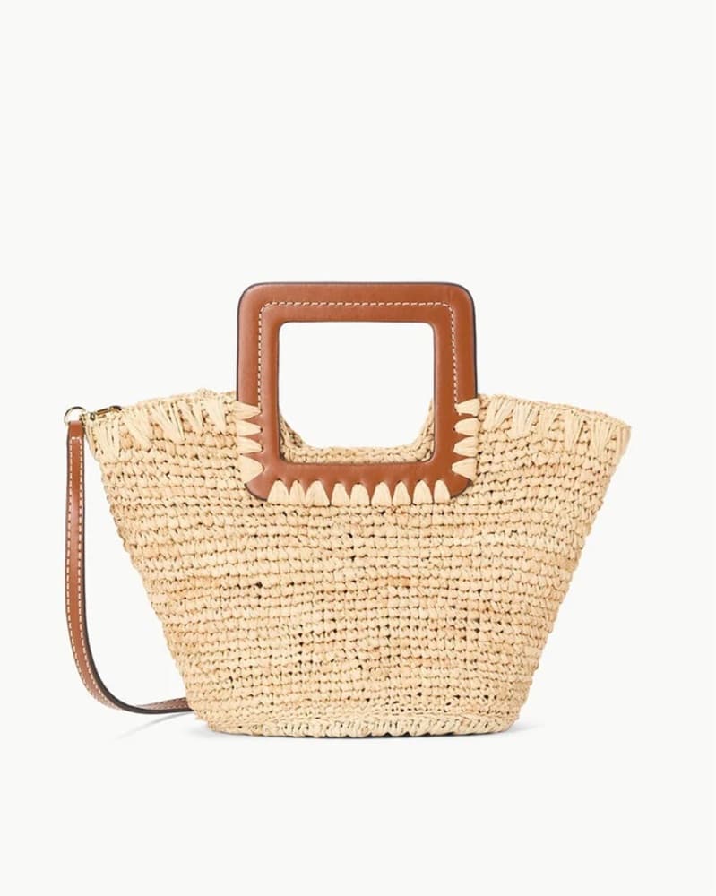 Staud Shirley Raffia Mini Bag - Image 2