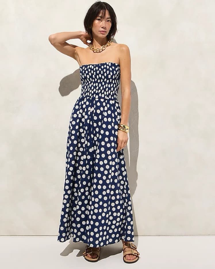 J. Crew Smocked Maxi Dress - Image 2