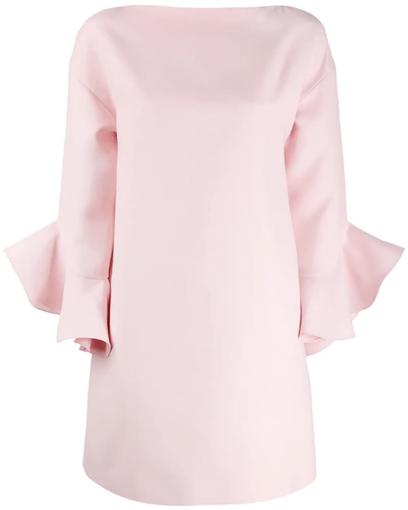 $2,890 Valentino Ruffle Pink Mini Dress - Image 3