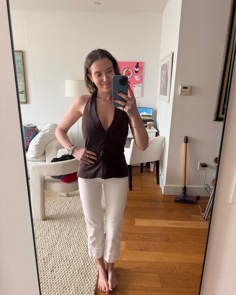 Brown Reformation Top  - Image 1