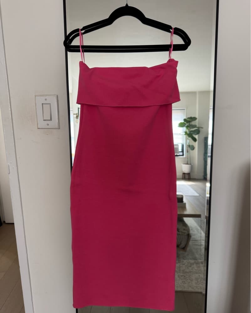 Pink Zara Midi Dress - Image 1