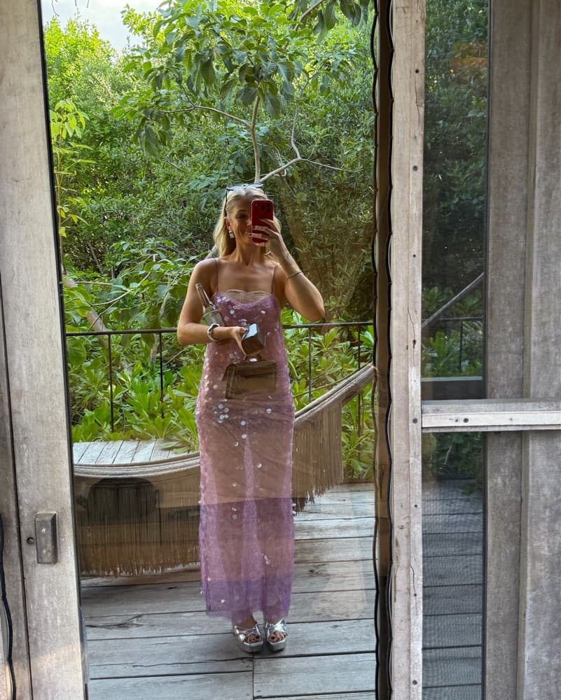Siedres Purple Sequin Dress - Image 2