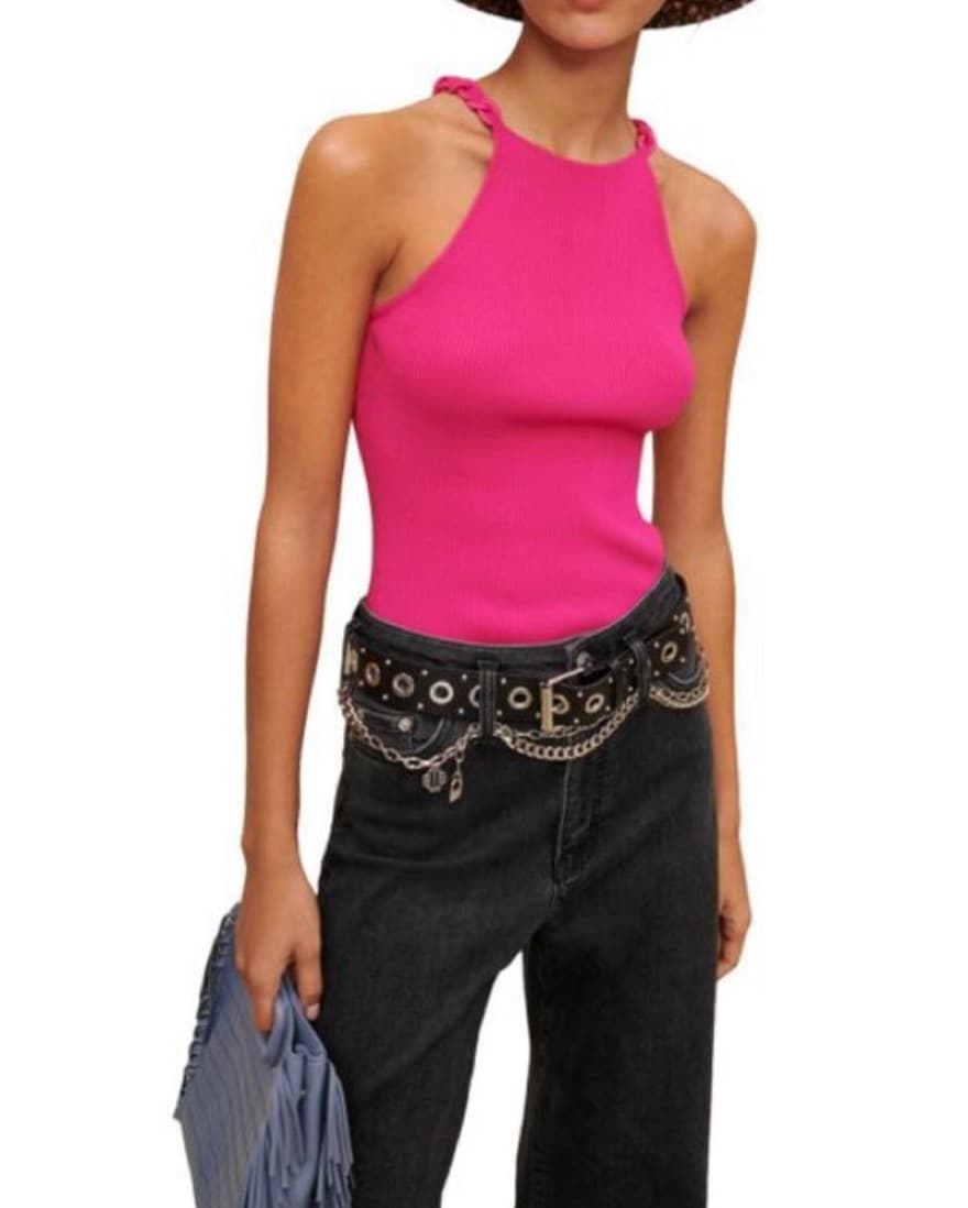 Maje Chain Strap halterneck - Image 1
