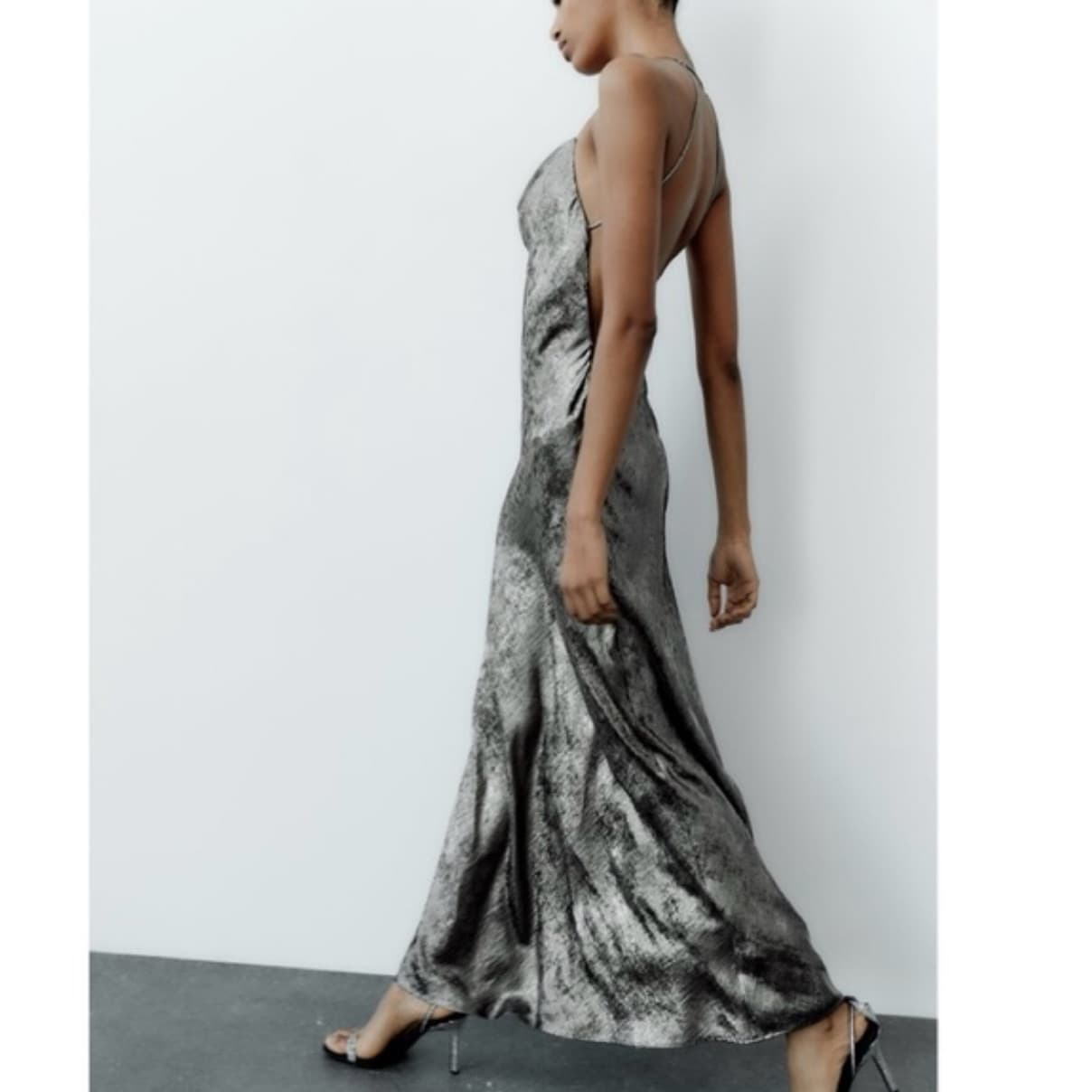Silver Backless Gown - Image 3