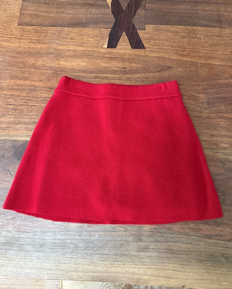 Frankies Red Knit Turtleneck Skort Set - Image 6