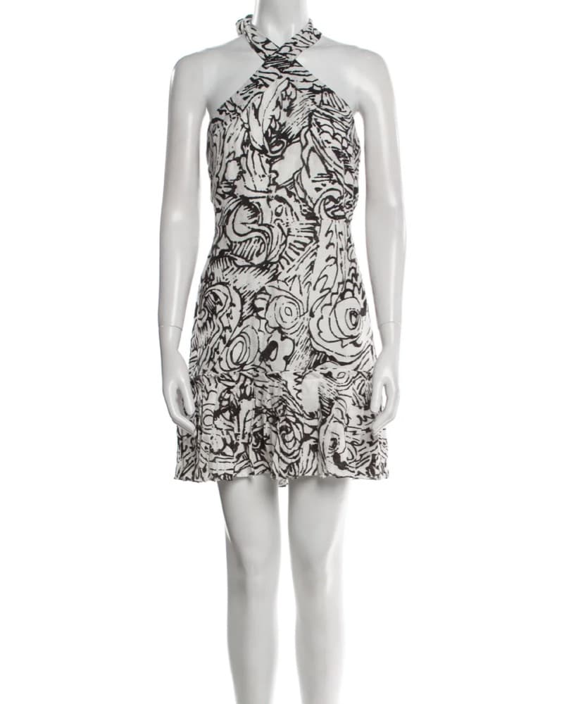 Floral Halter Dress - Image 1