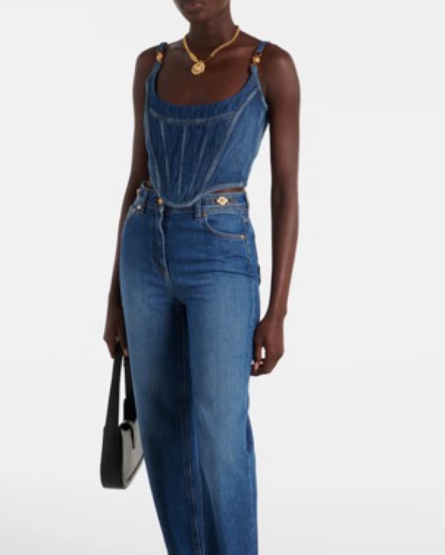Versace Denim Corset - Image 2