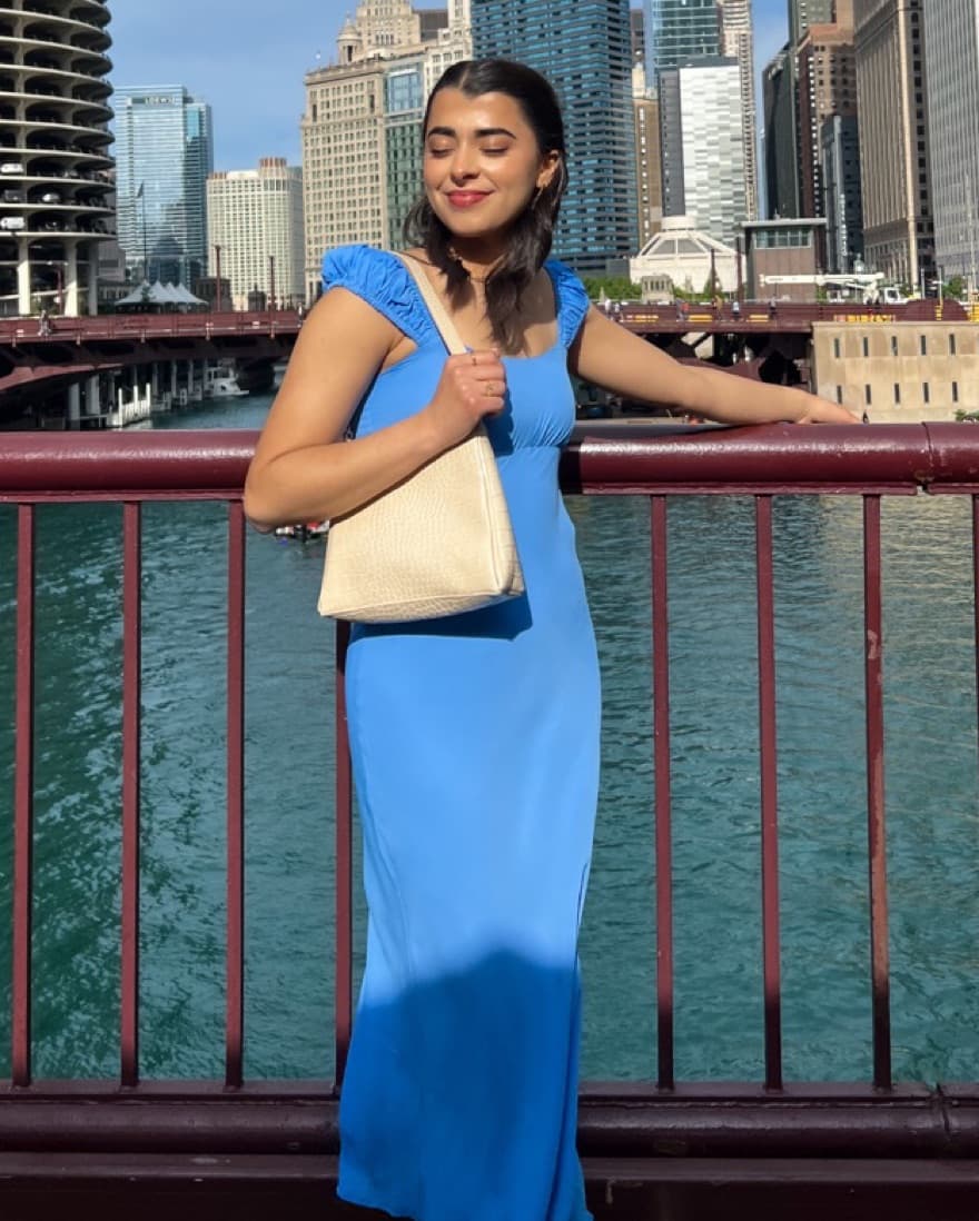 Formal Blue Slip Dress - Image 2