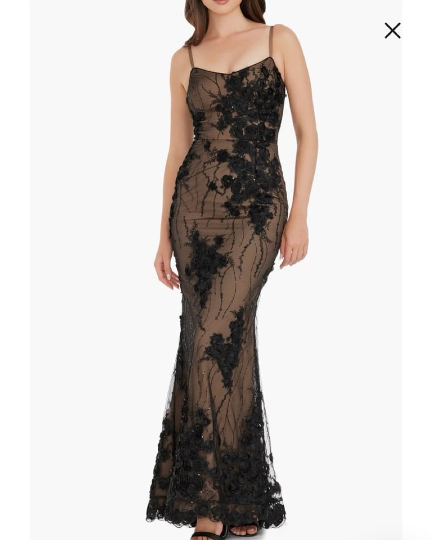 Dress The Population Black Lace Gown - Image 1