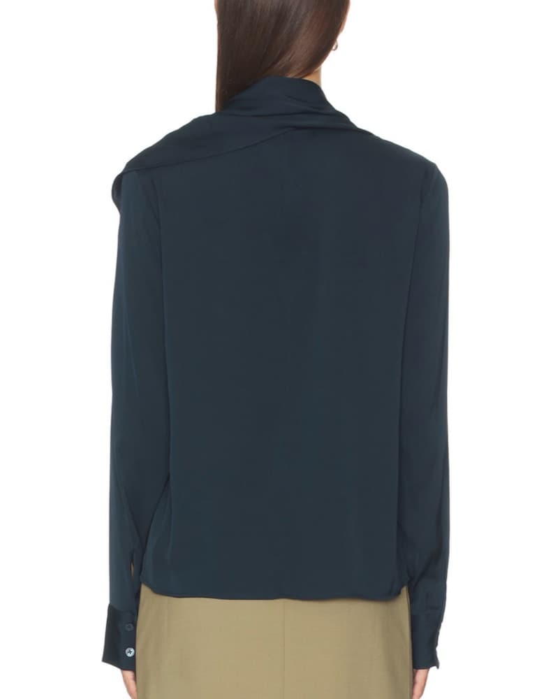 SRG Scarf Neck Silk Blouse - Image 2