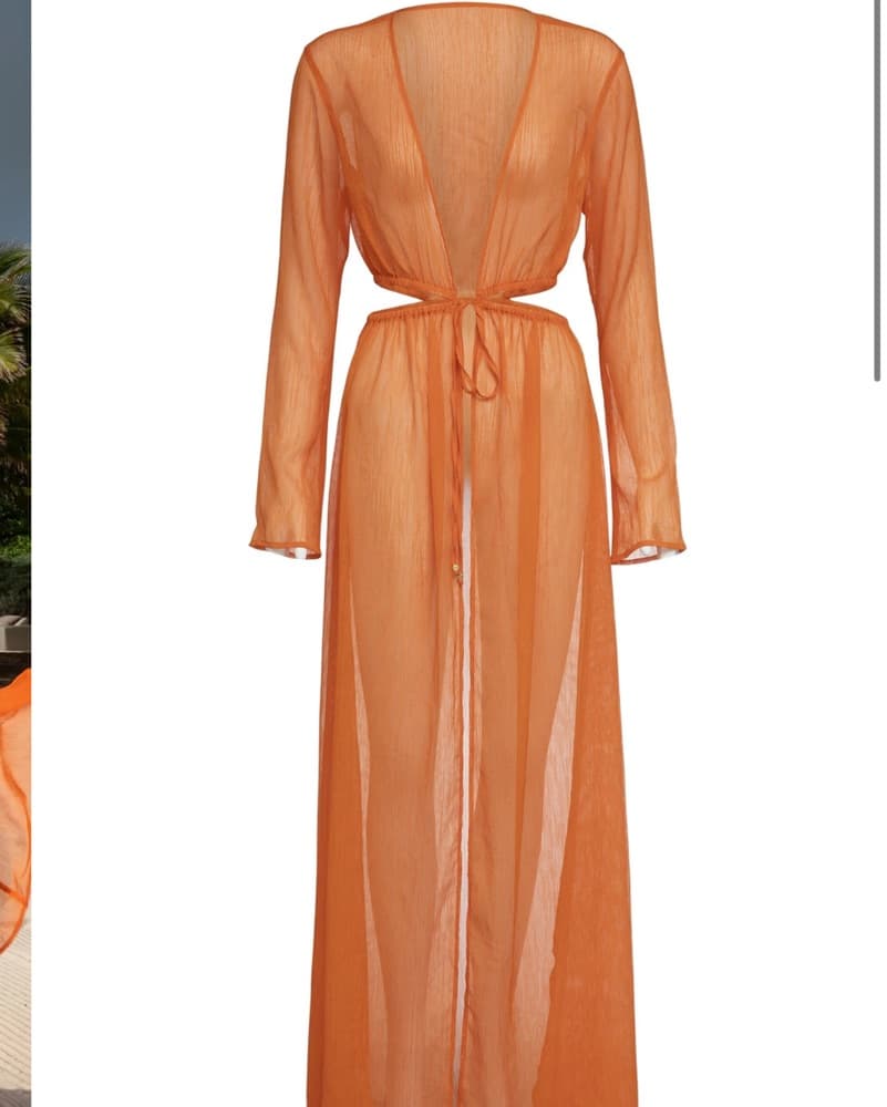 Scarlett Dress in Royal Orange  - Image 2