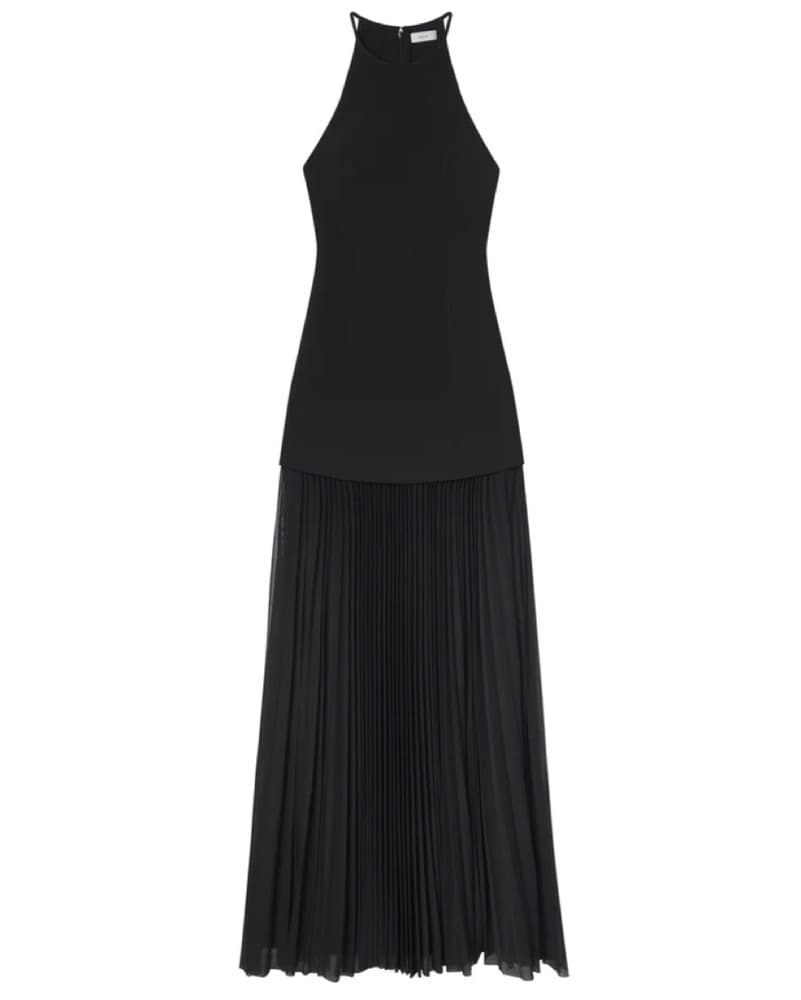 ALC Lana Black Pleated Maxi Dress - Image 5