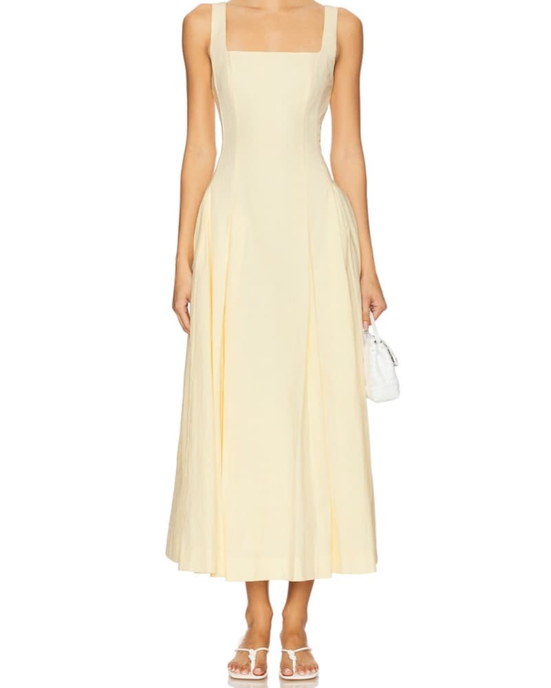 Butter Yellow Revolve Sovere Dress - Image 1