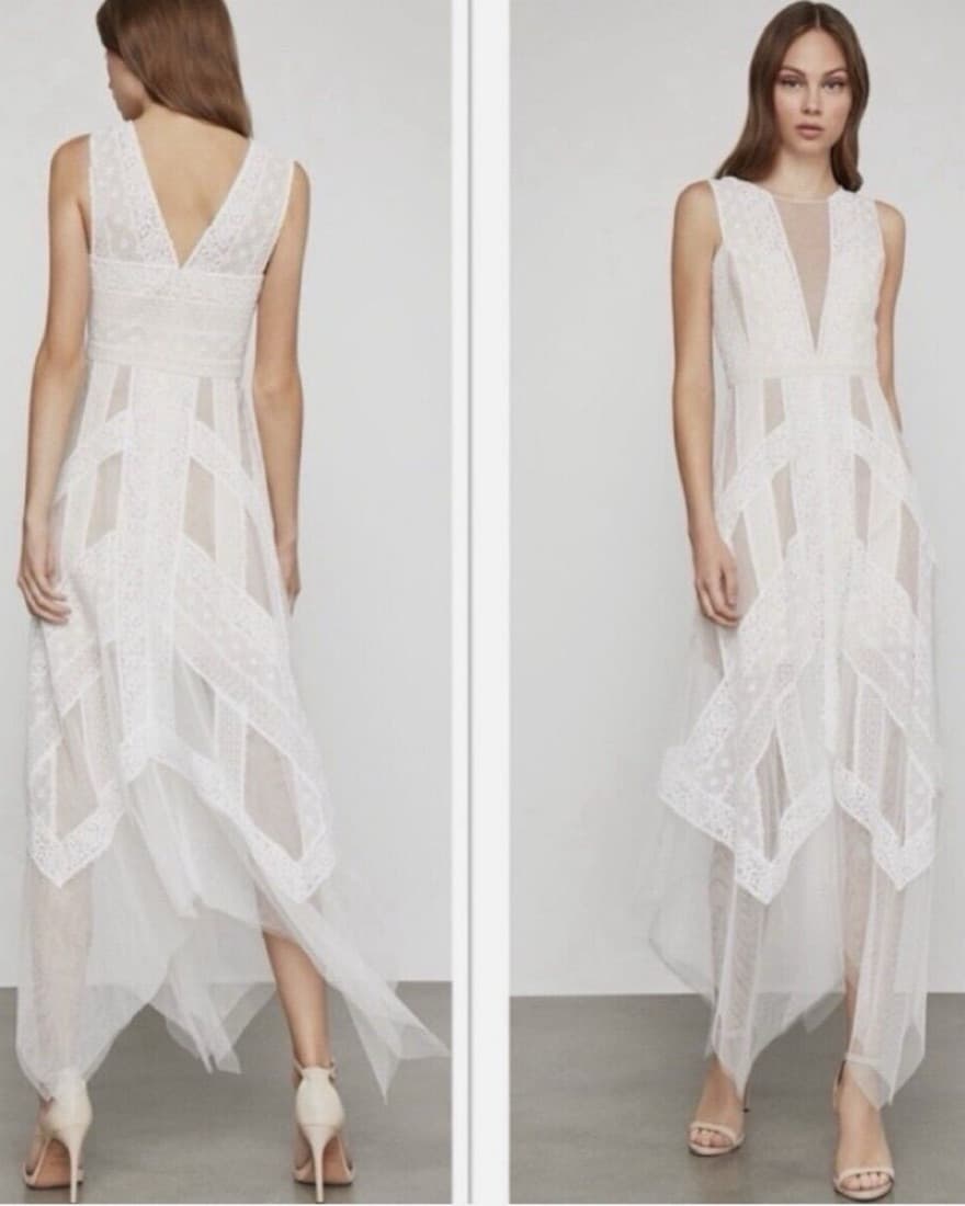 BCBGMAXAZRIA Women's Flowy Lace Cocktail - Image 2