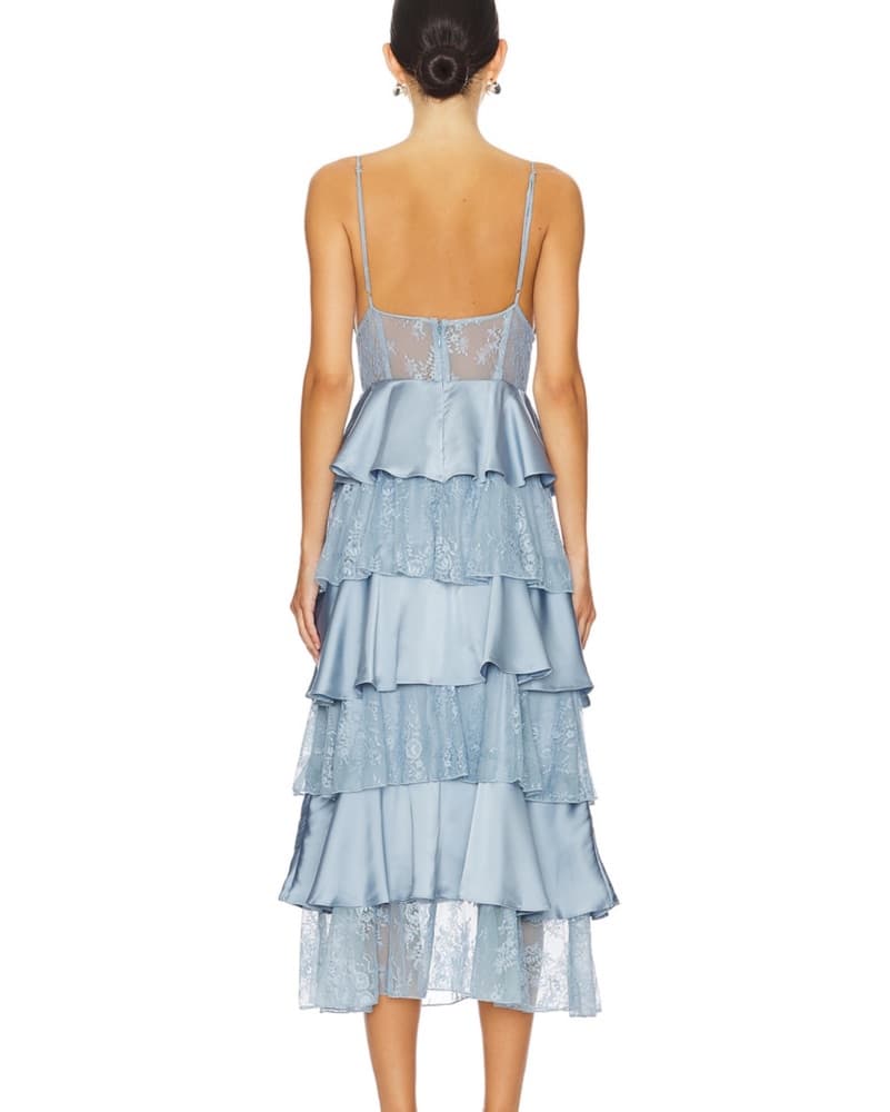 WeWoreWhat Tiered Lace Midi Dress - Image 3