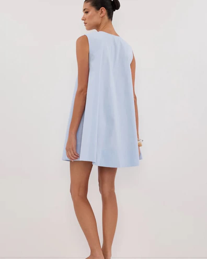 Dissh Gabby Cornflower Blue Cotton Dress - Image 2