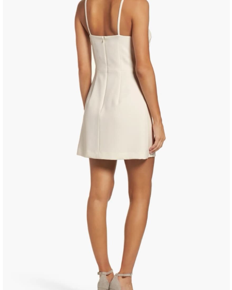French Connection White Graduation Dress - Image 4