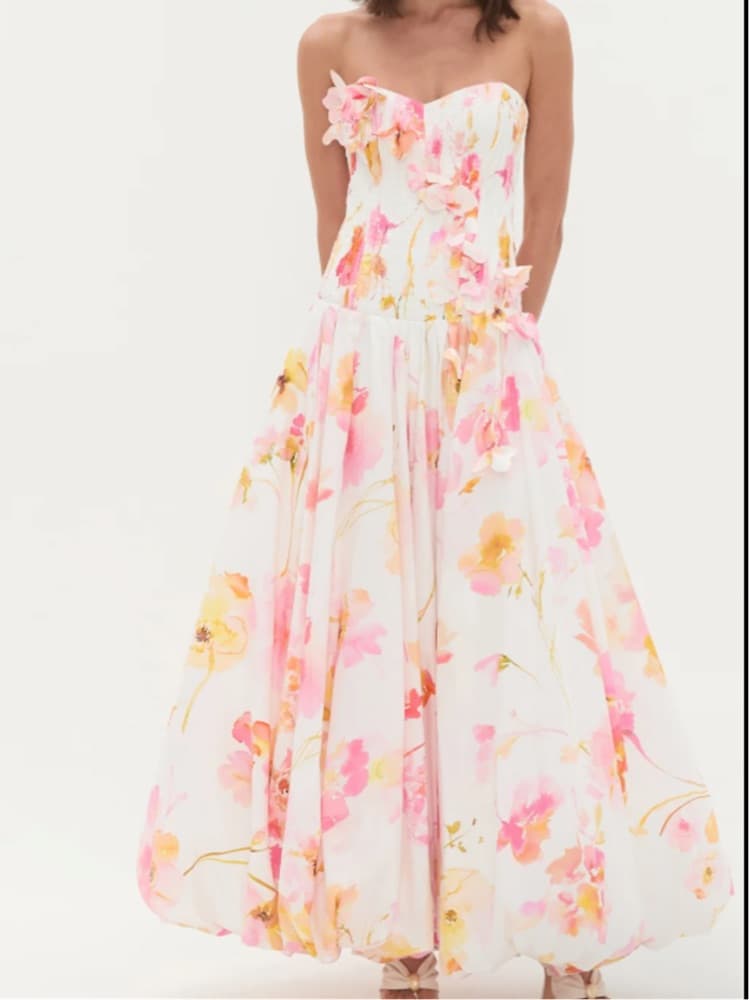 Aje Maxi Grace Wildflowers Dress - Image 1