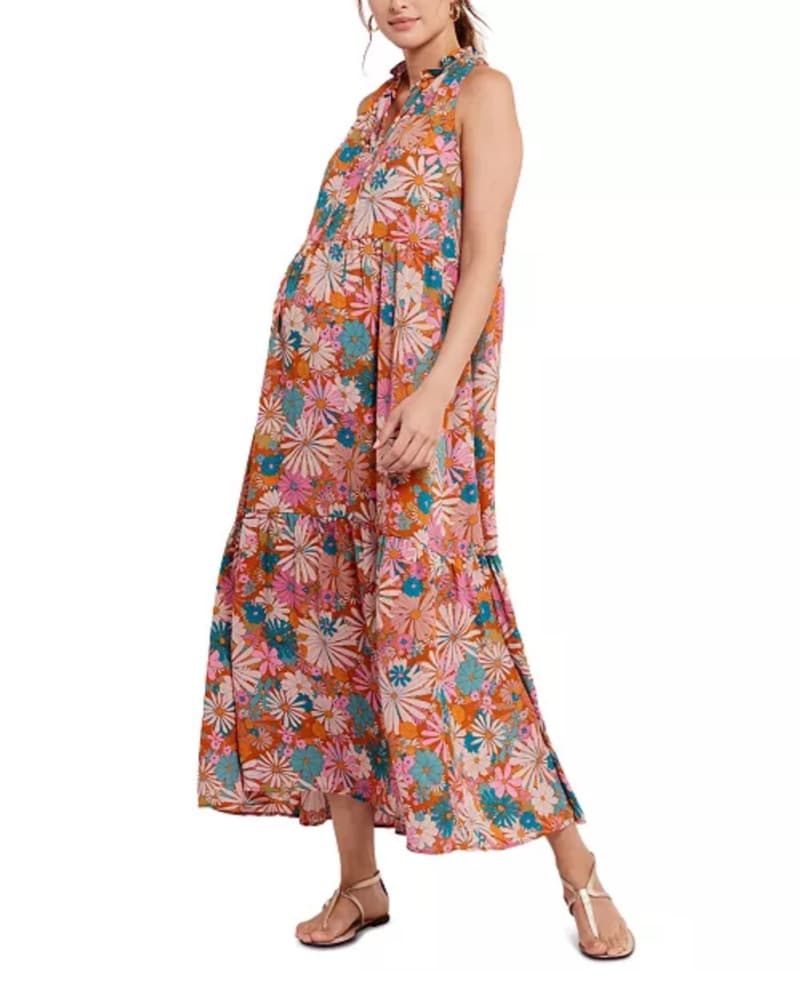 BB Dakota Floral 60s Retro Maxi Dress - Image 5