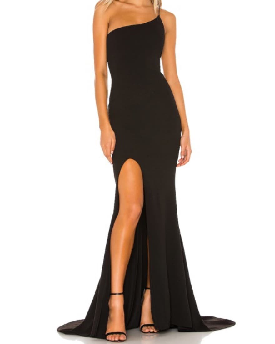 Black One Shoulder Formal Dress - Image 1