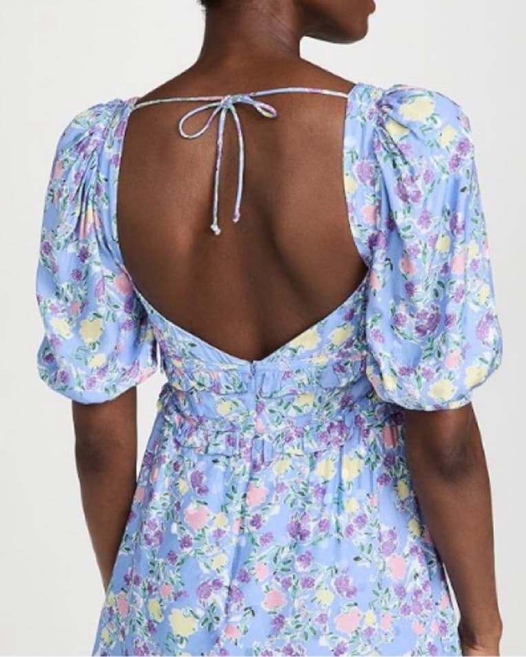 Puff Sleeve Mini Dress  - Image 2