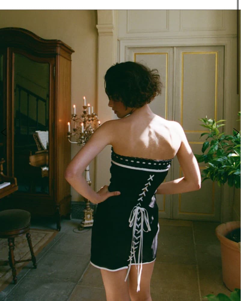 With Jean Strapless Sabrin Polka Dot Dre - Image 3
