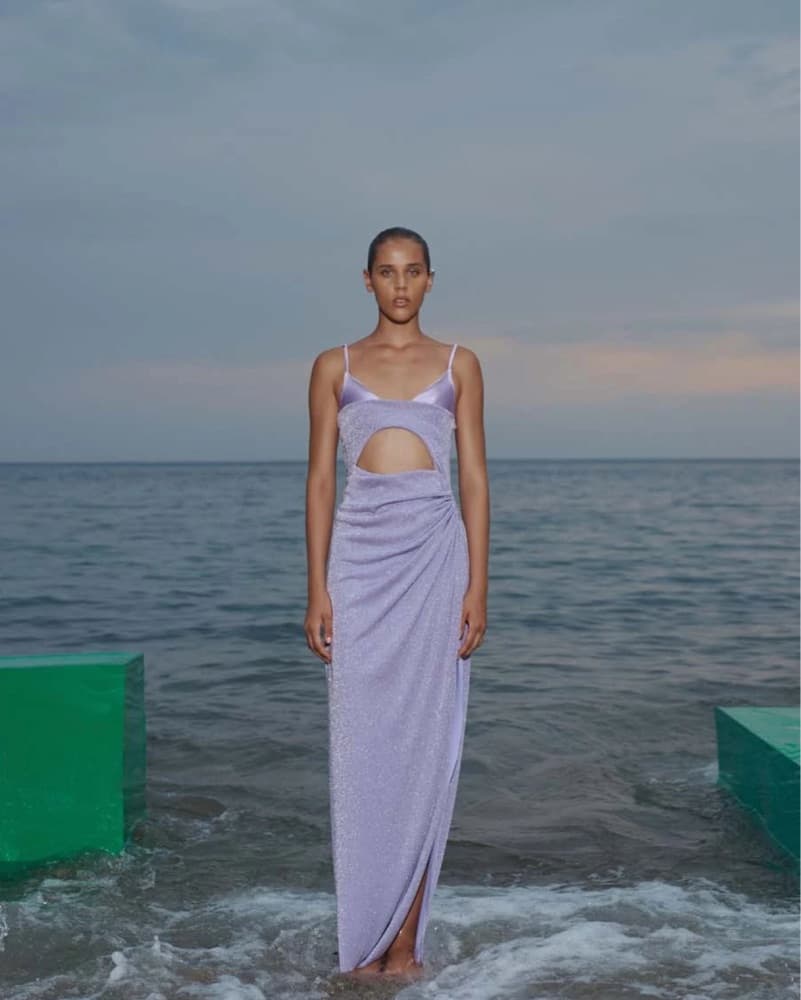 Baobab Lavender Cutout Dress - Image 1